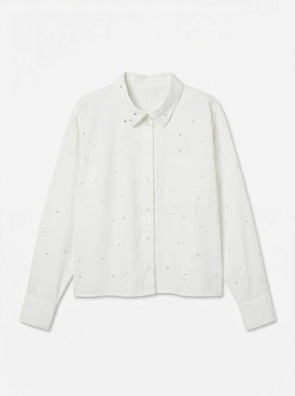 Vero moda nona camicia da donna bianco