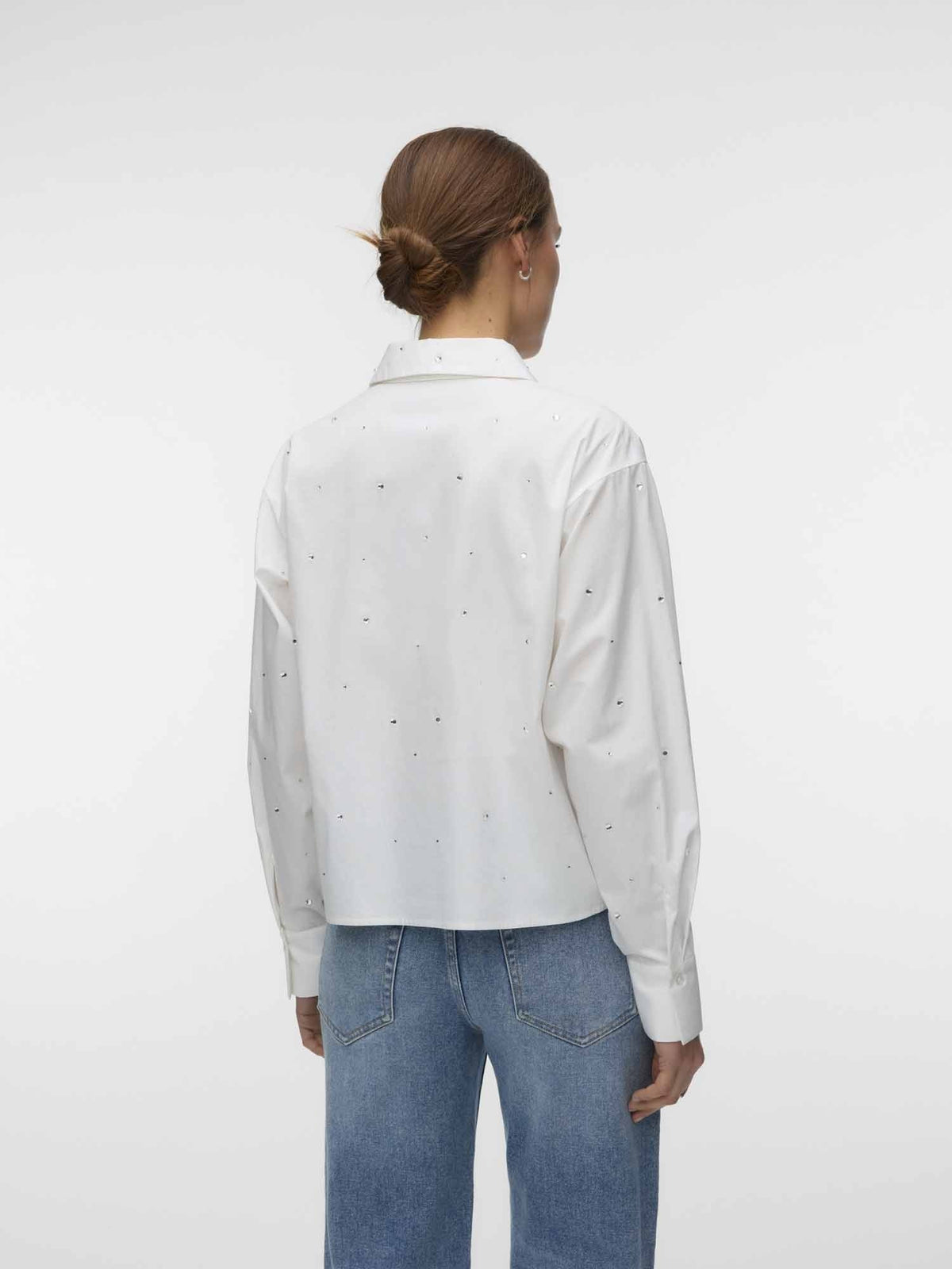 Vero moda nona camicia da donna bianco