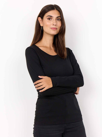 Soyaconcept pylle t-shirt da donna nero