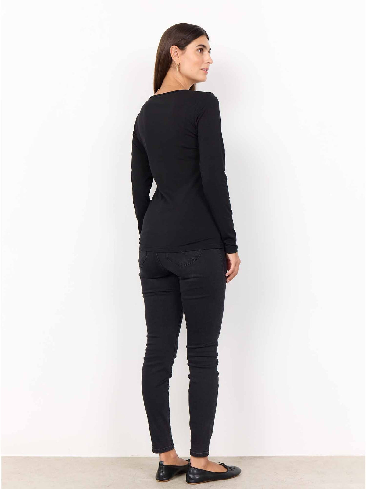 Soyaconcept pylle t-shirt da donna nero
