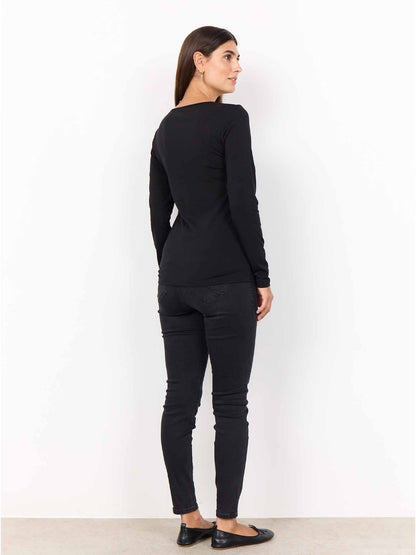 Soyaconcept pylle t-shirt da donna nero