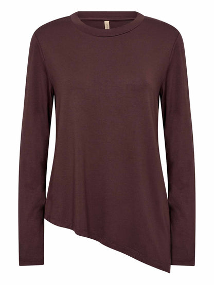 Soyaconcept marica t-shirt da donna cioccolato