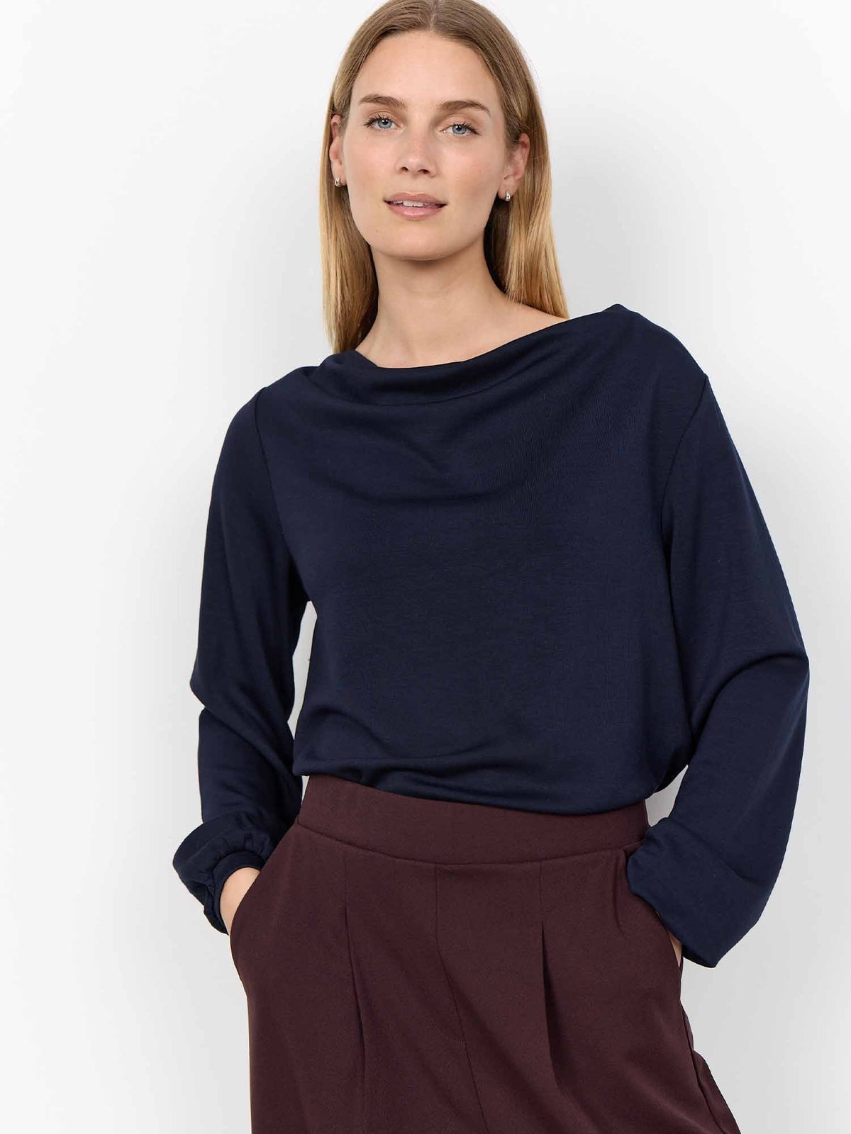 Soyaconcept banu felpa da donna blu