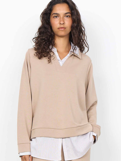 Soyaconcept banu felpa da donna beige