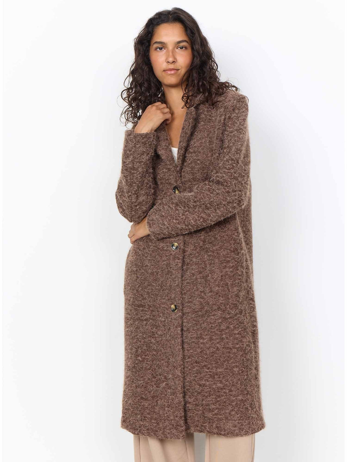Soyaconcept hira cappotto da donna cioccolato