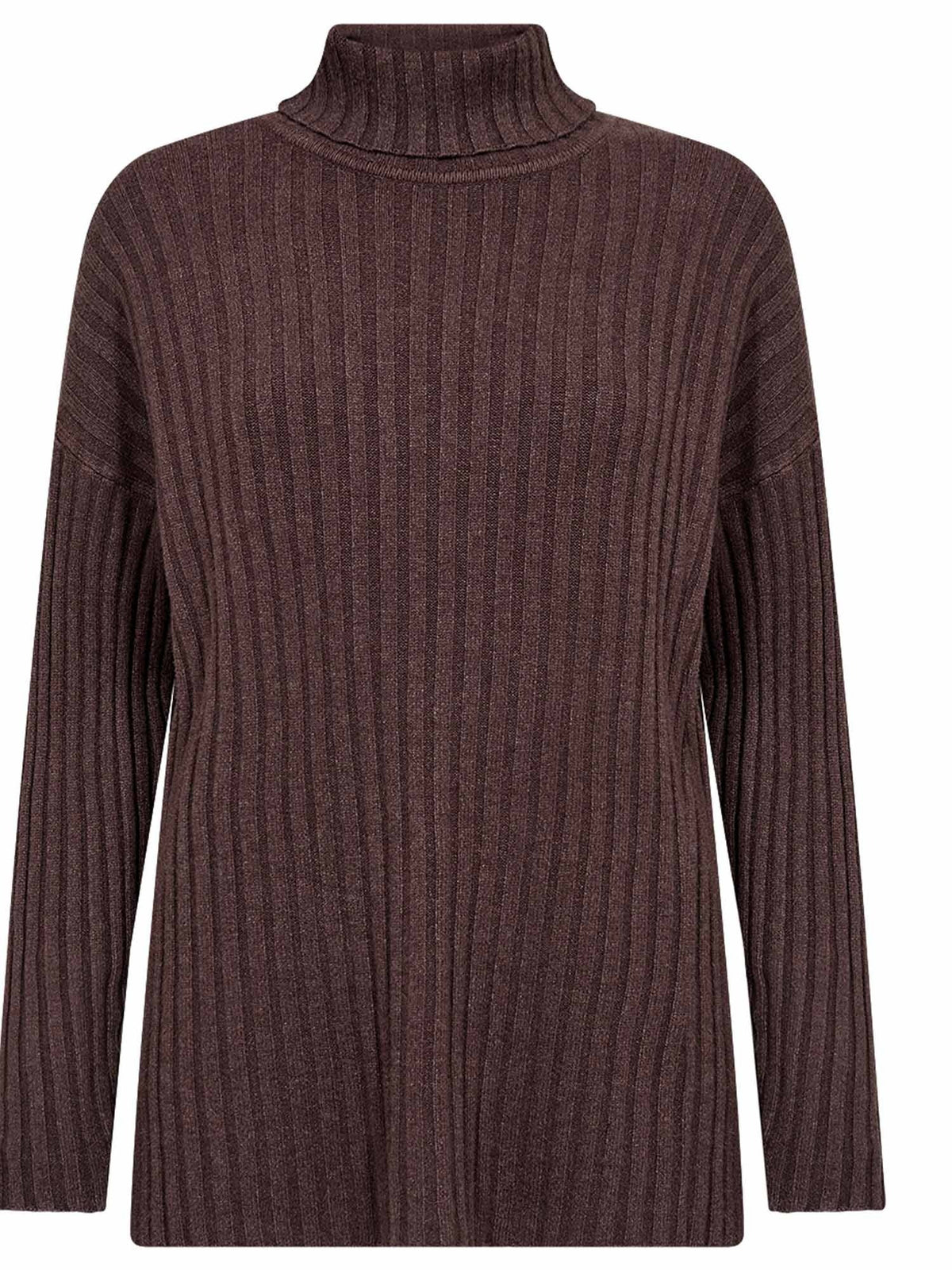 Soyaconcept kanita maglia da donna cioccolato