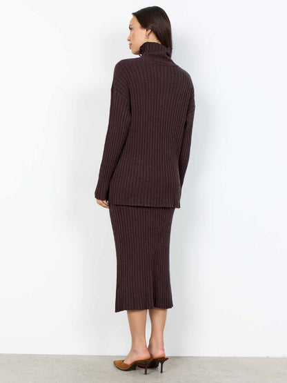 Soyaconcept kanita maglia da donna cioccolato