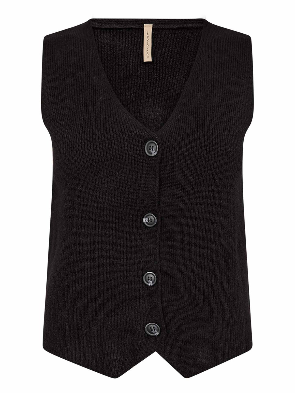 Soyaconcept kanita gilet da donna nero