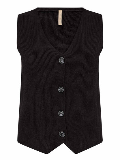 Soyaconcept kanita gilet da donna nero