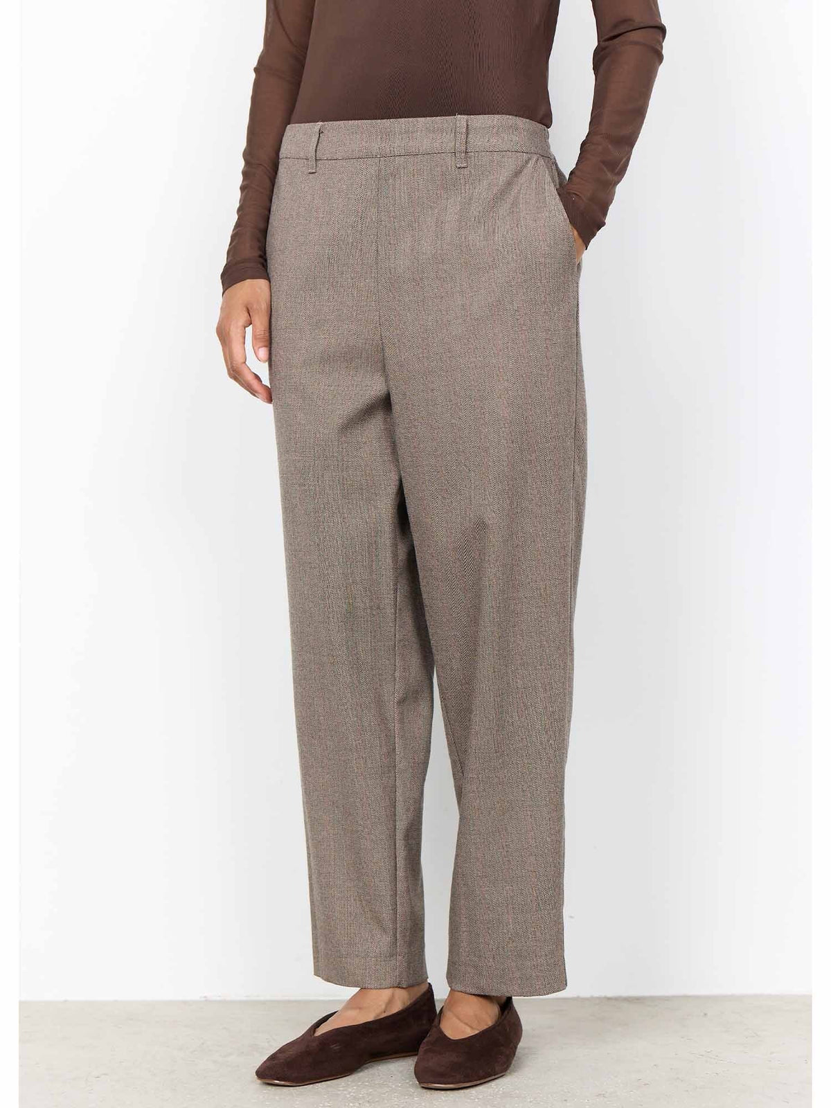 Soyaconcept hawo pantalone da donna marrone