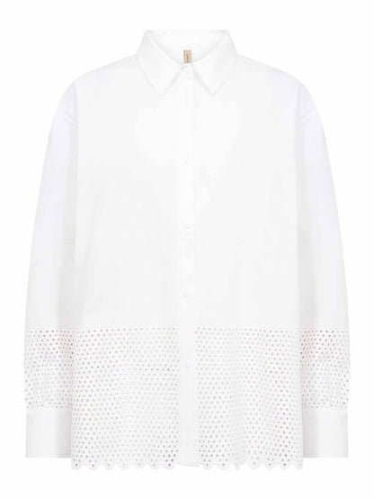 Soyaconcept hakima camicia da donna bianco