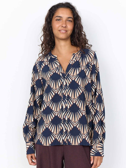 Soyaconcept halin camicia da donna blu
