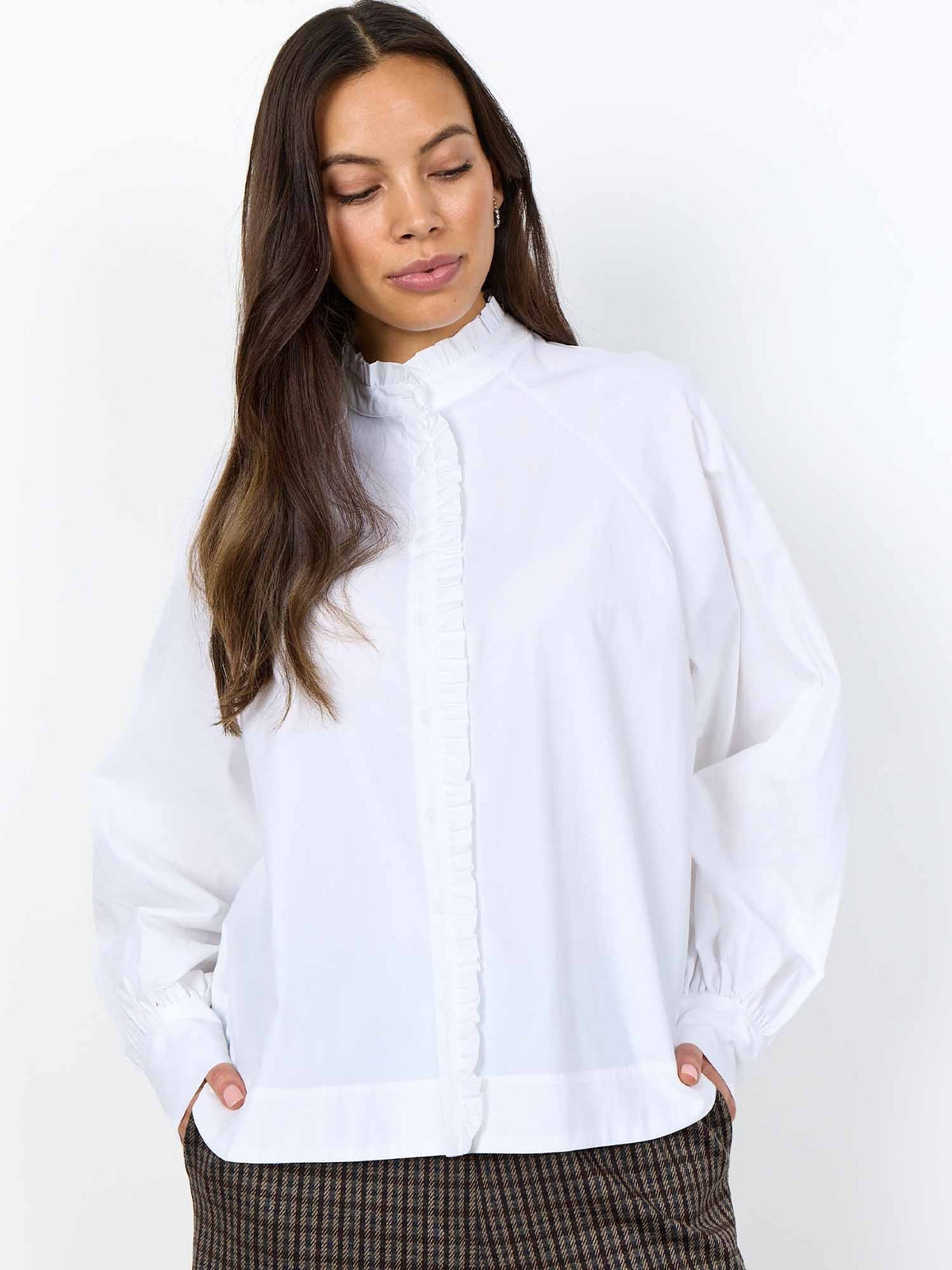 Soyaconcept netti camicia da donna bianco