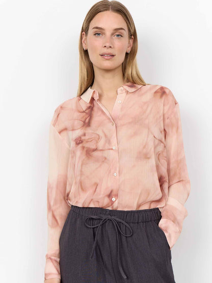 Soyaconcept hala camicia da donna rosa