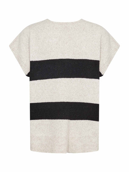 Soyaconcept gadiela maglia da donna bianco-nero