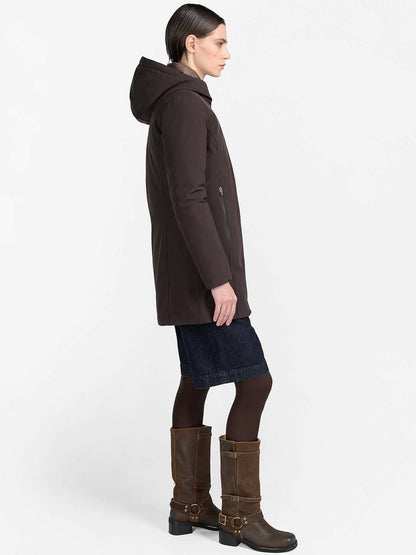 Canadian yorkton lon giaccone da donna caffe'