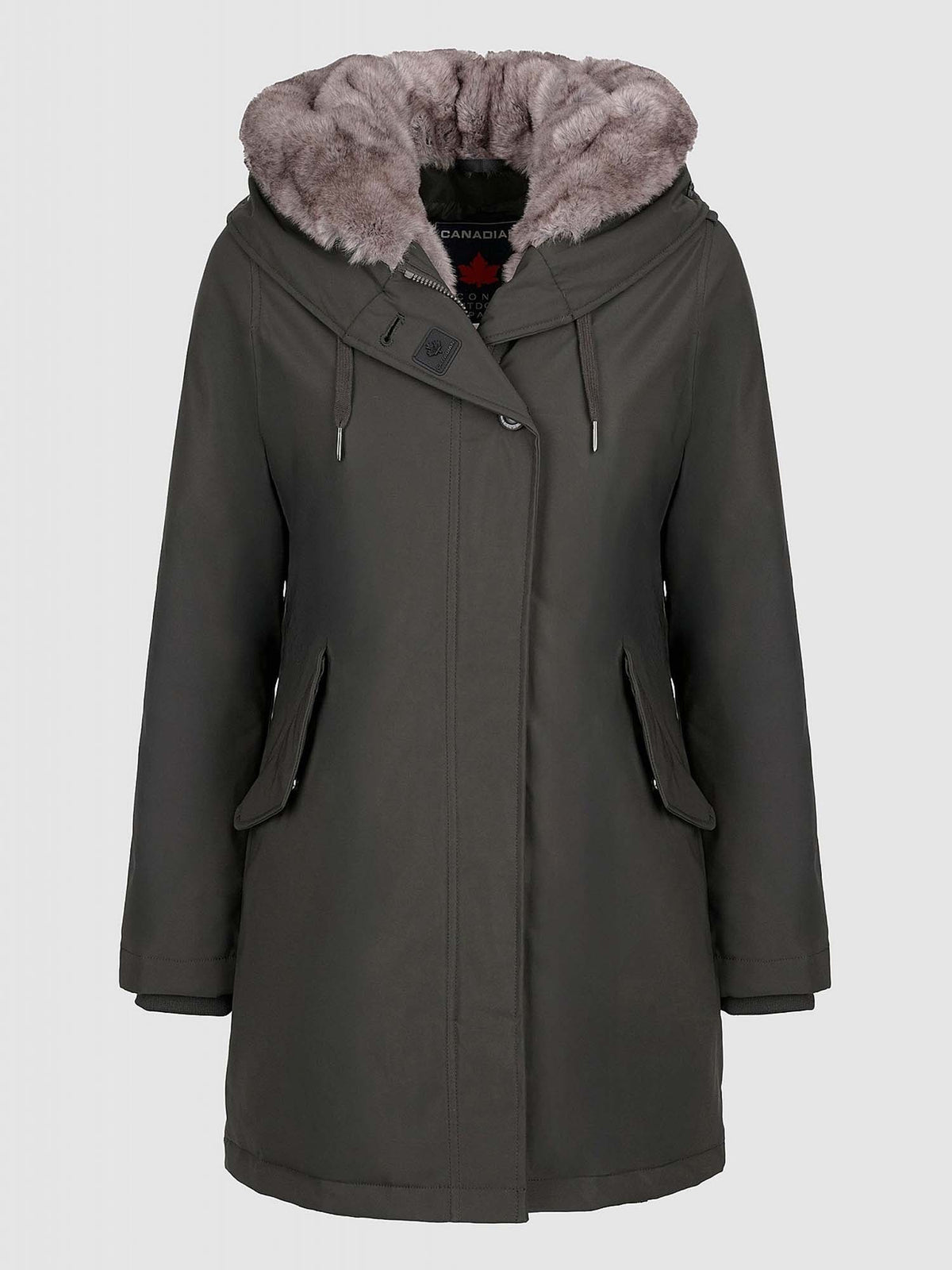 Canadian lanigan giaccone da donna verde militare