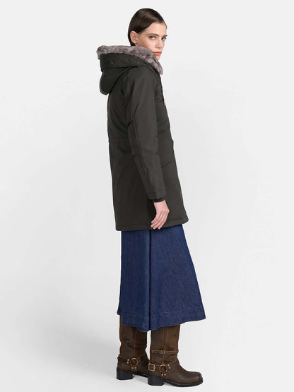 Canadian lanigan giaccone da donna verde militare