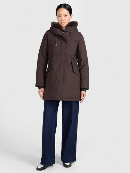 Canadian lanigan giaccone da donna caffe'