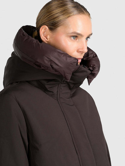 Canadian oyama long giaccone da donna caffe'