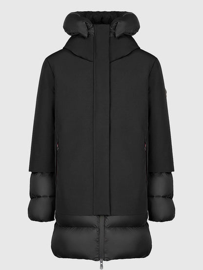 Canadian oyama long giaccone da donna nero