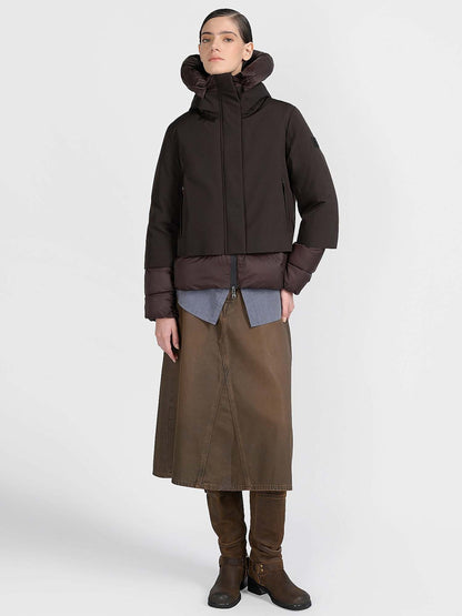 Canadian oyama short giubbino da donna caffe'