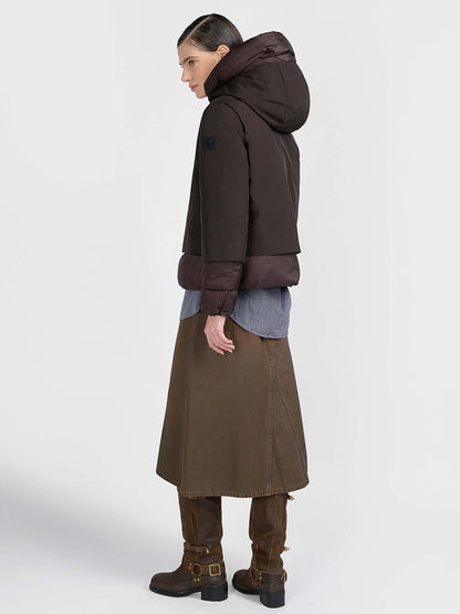 Canadian oyama short giubbino da donna caffe'