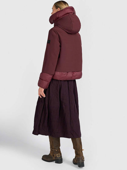 Canadian oyama short giubbino da donna bordeaux