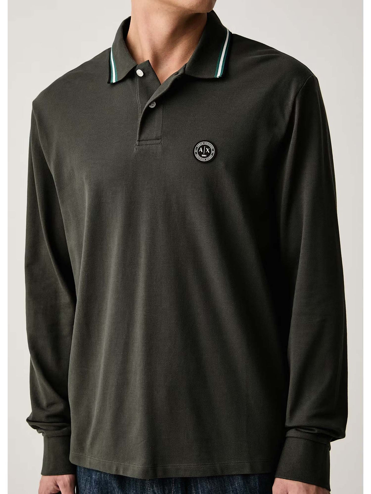 Armani excange polo da uomo verde
