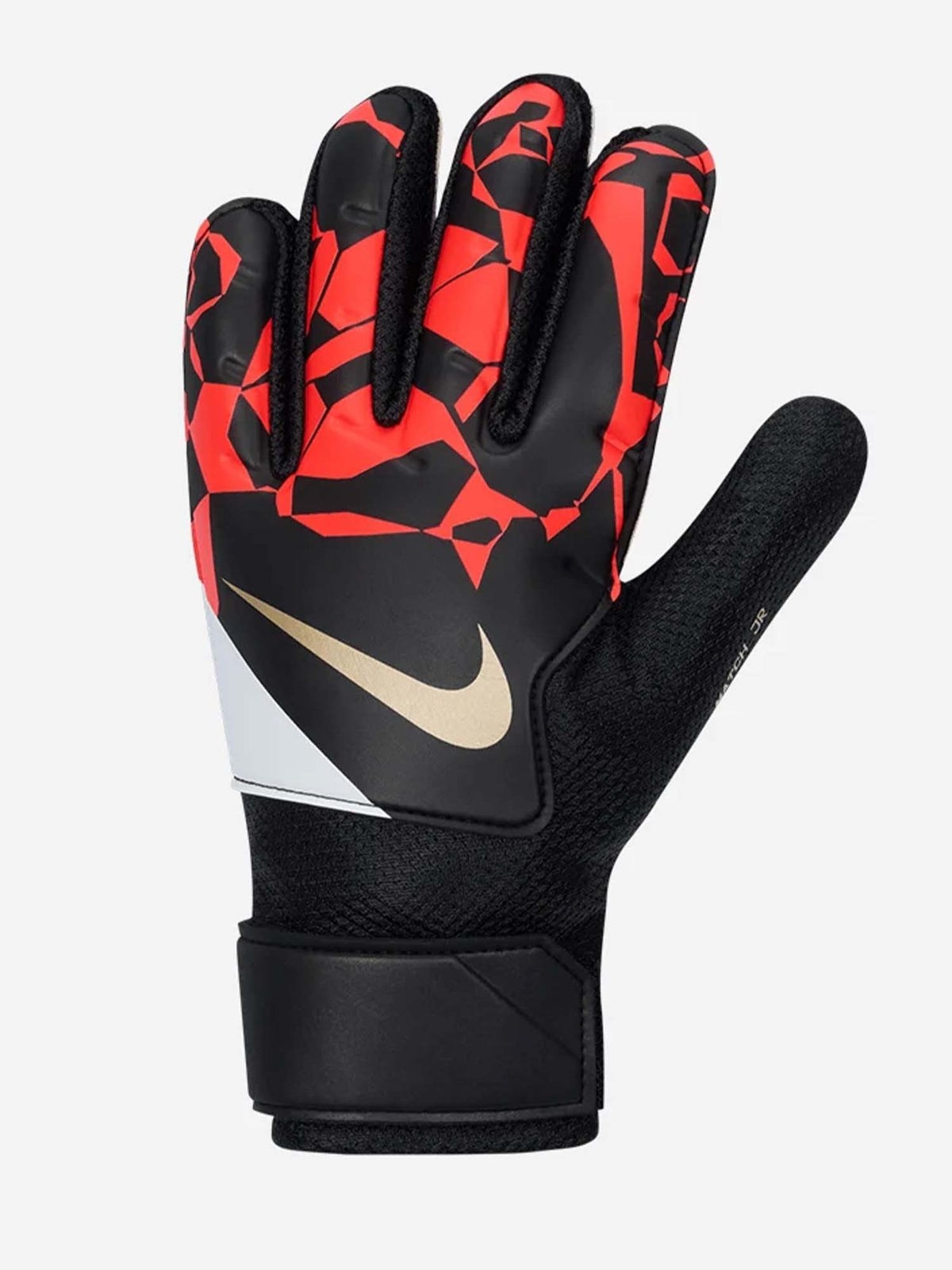 Nike match jr guanti portiere calcio jr da bambino/a nero rosso