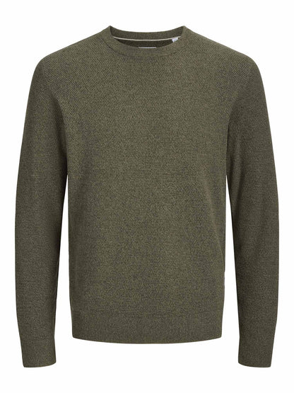 Jack&jones eryder maglia da uomo verde militare