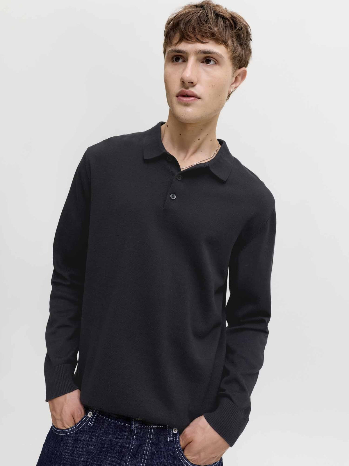 Jack&jones basic maglia da uomo nero