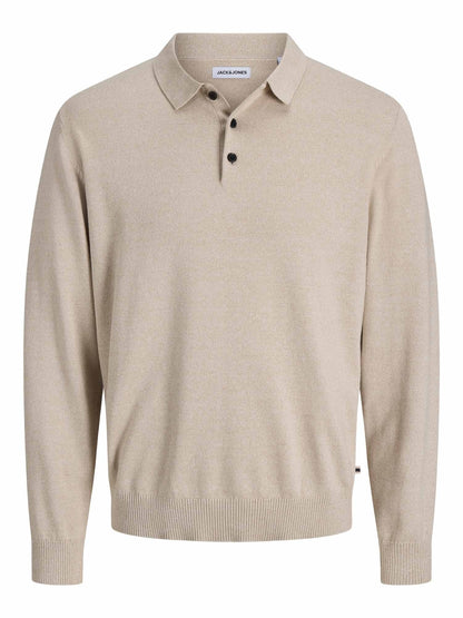 Jack&jones basic maglia da uomo panna