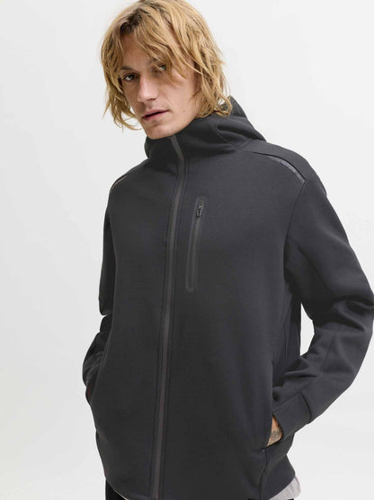 Jack&jones fusion felpa da uomo nero