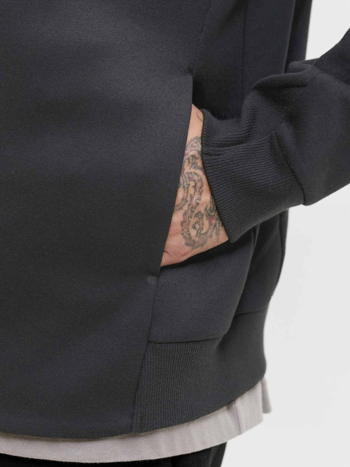Jack&jones fusion felpa da uomo nero