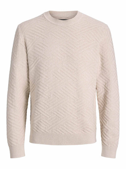 Jack&jones acole maglia da uomo panna