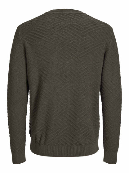 Jack&jones acole maglia da uomo verde militare