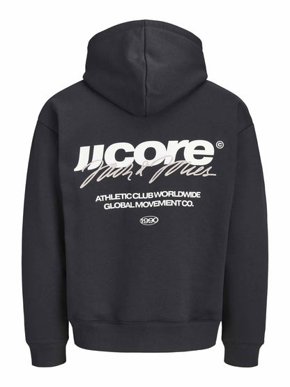 Jack&jones club felpa da uomo nero
