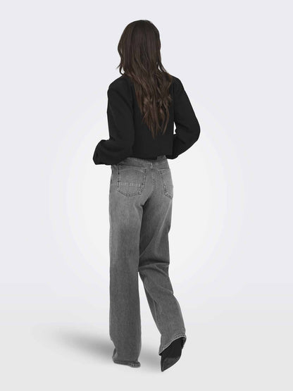 Only juici wide jeans da donna grigio