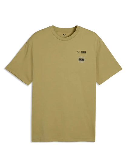 Puma t-shirt relaxed da uomo oliva