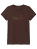 puma-t-shirt-regular-t-shirt-maniche-corte-da-donna-marrone