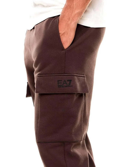 EA7 train core fl pantalone da uomo marrone