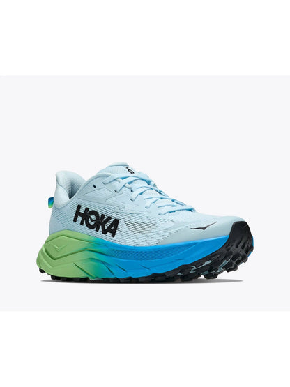 Hoka challenger 8 scarpa running da donna celeste