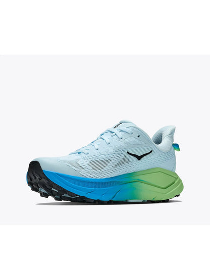 Hoka challenger 8 scarpa running da donna celeste