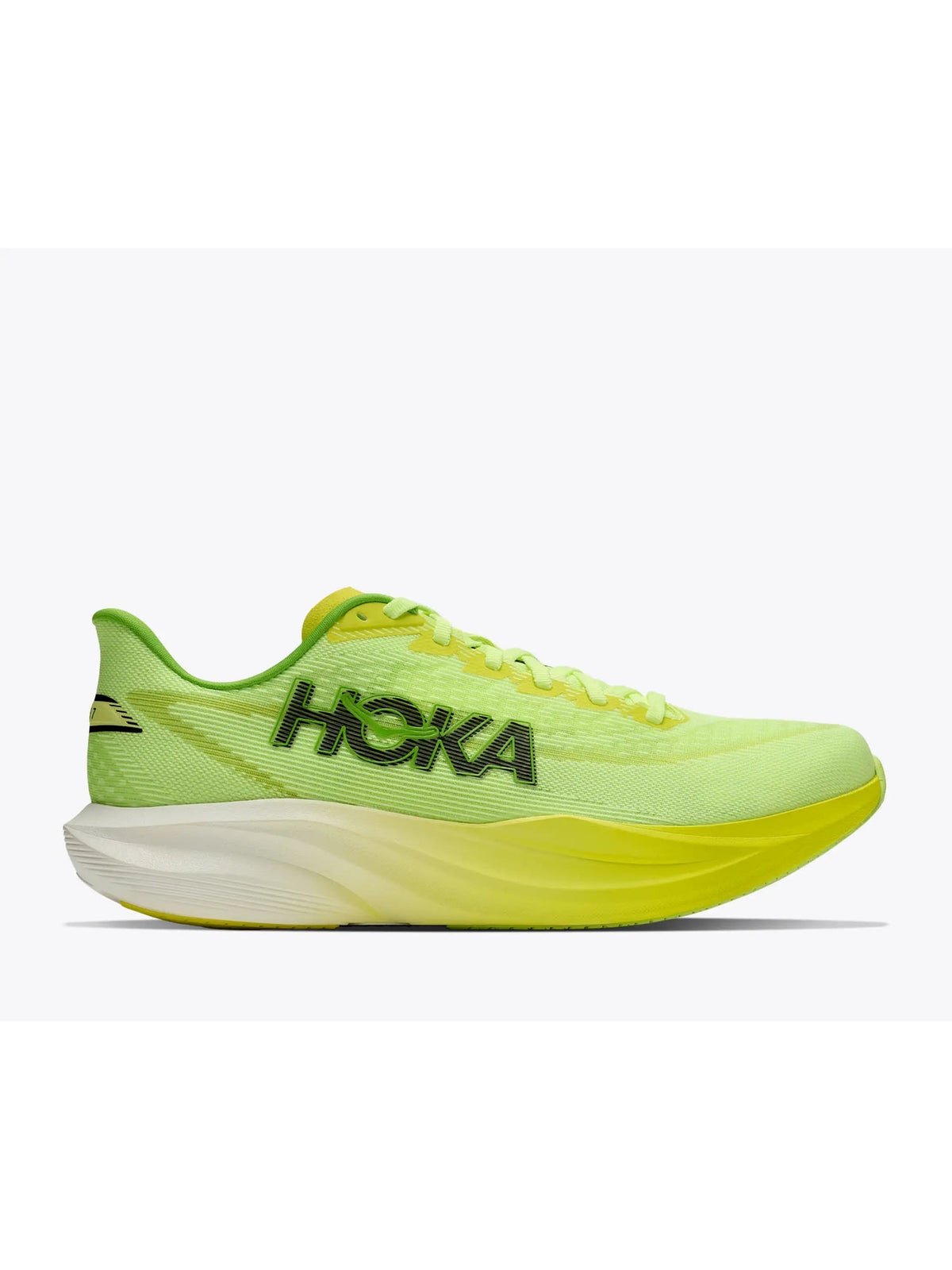 Hoka mach 7 scarpa running da uomo giallo fluorescente