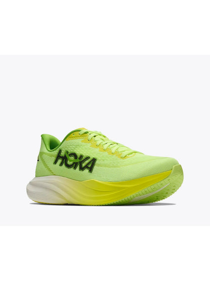 Hoka mach 7 scarpa running da uomo giallo fluorescente