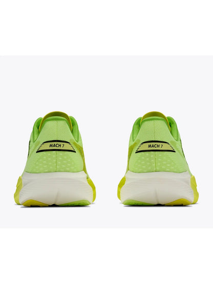 Hoka mach 7 scarpa running da uomo giallo fluorescente