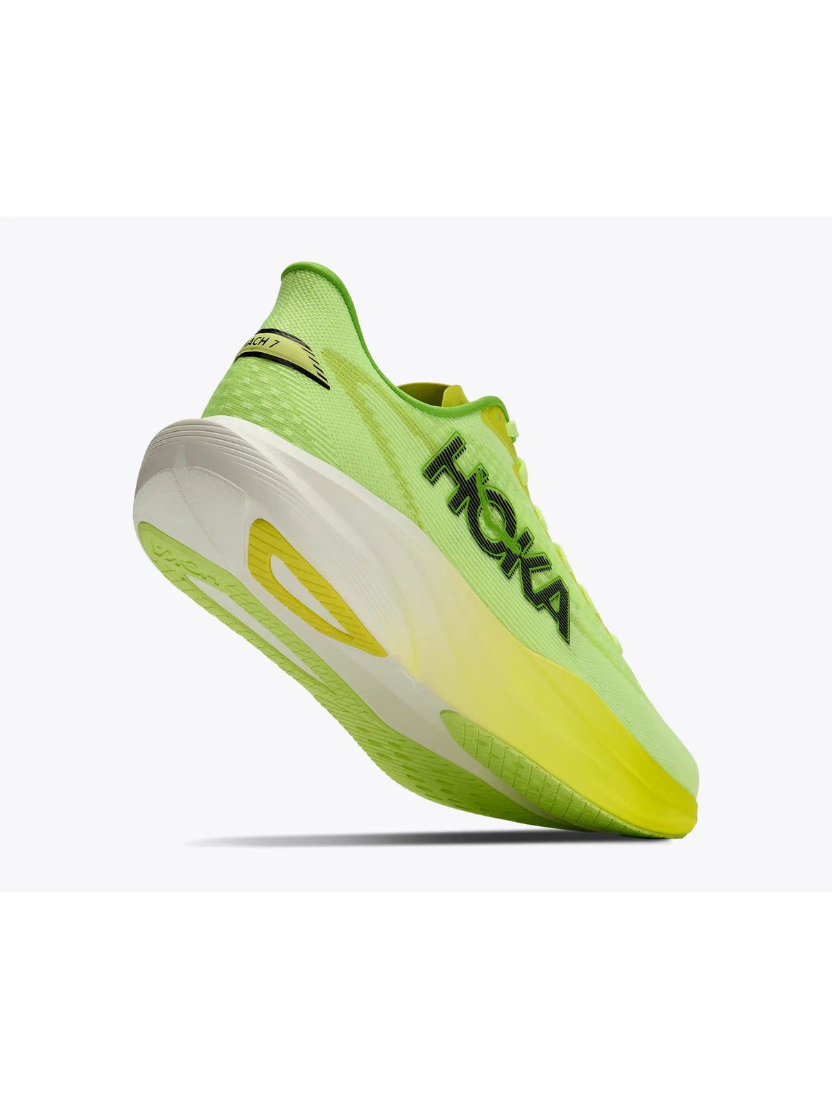 Hoka mach 7 scarpa running da uomo giallo fluorescente