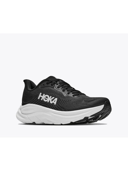 Hoka clifton 11 scarpa running da donna nero-bianco