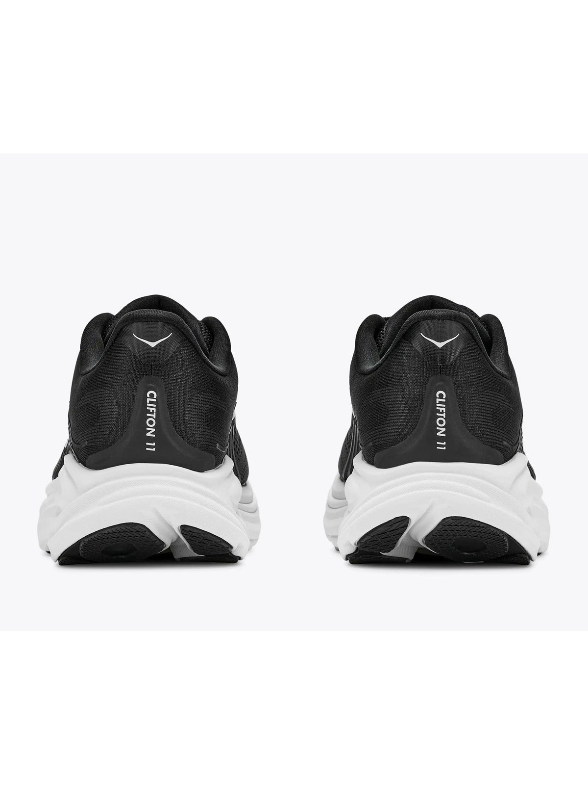 Hoka clifton 11 scarpa running da donna nero-bianco
